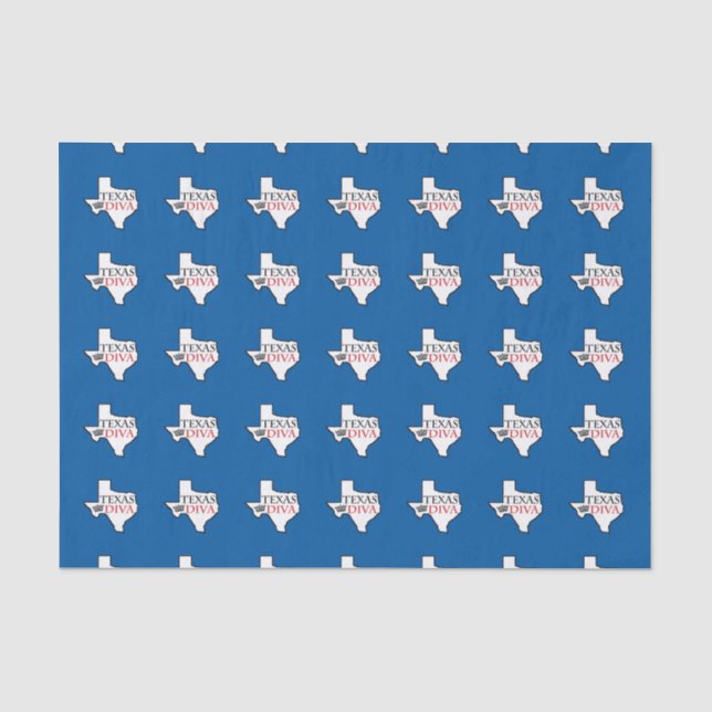 Papier Mousseline Tissu "Texas Diva" (Recto)