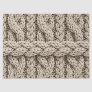 Papier Mousseline Tissu Tricoté Fil Tressé – Beige Chaud (4)