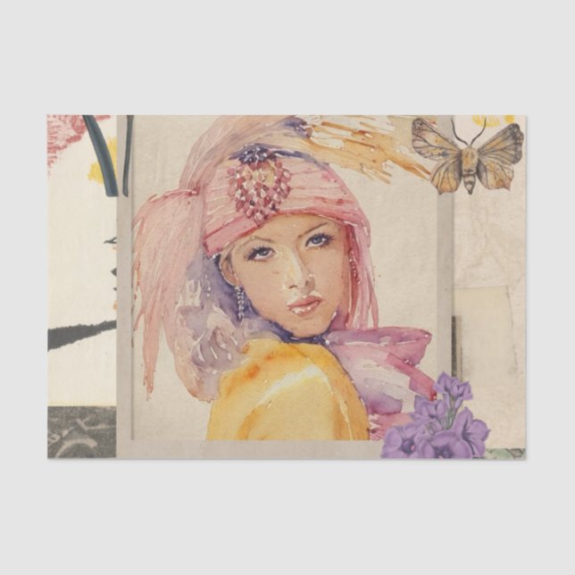 Papier Mousseline Tissue Paper (Recto)