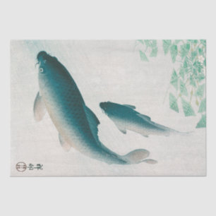 PAPIER MOUSSELINE TISSUE PAPER : OHARA KOSON : CARP/KOI 1926