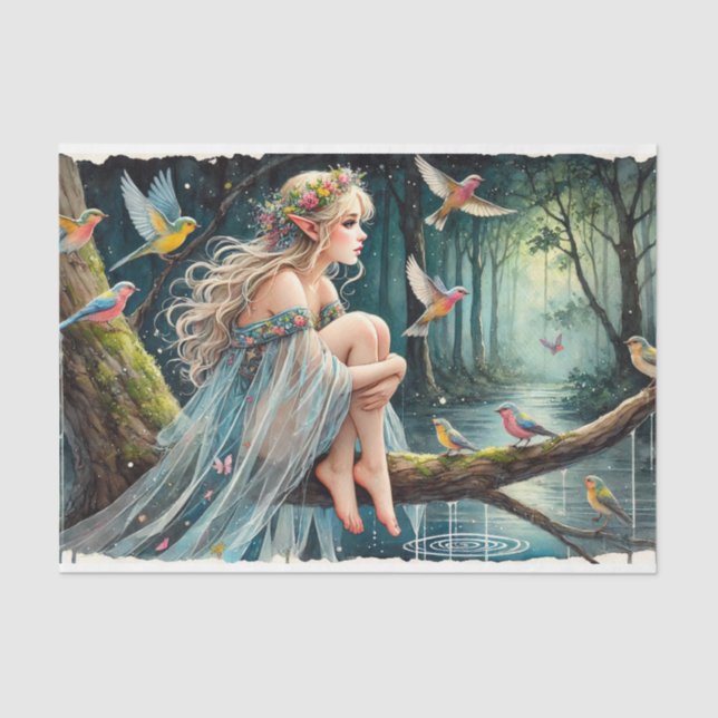 Papier Mousseline Tissue Papier (Recto)