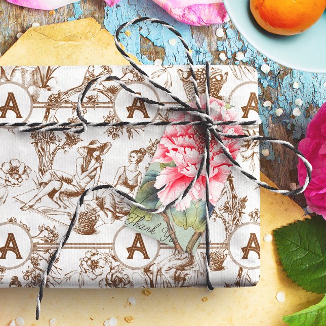 Papier Mousseline Toile Brown et blanche (Créateur téléchargé)