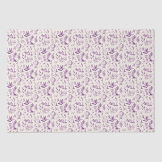 Papier Mousseline Toile du jouy  (Recto)