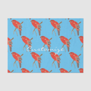 Papier Mousseline Tonnerre de perroquet rouge tropical