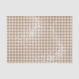 PAPIER MOUSSELINE TONS DE MOTIF BROWN PLAID NEUTRE