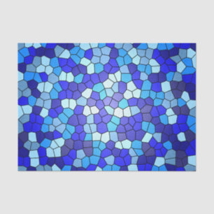 Papier Mousseline Tons de verre de couleur bleue par Shirley Taylor