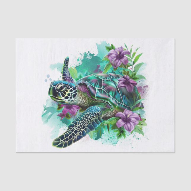 Papier Mousseline Tortue de mer11 (Recto)