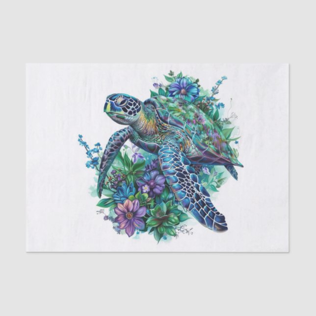 Papier Mousseline Tortue de mer8 (Recto)