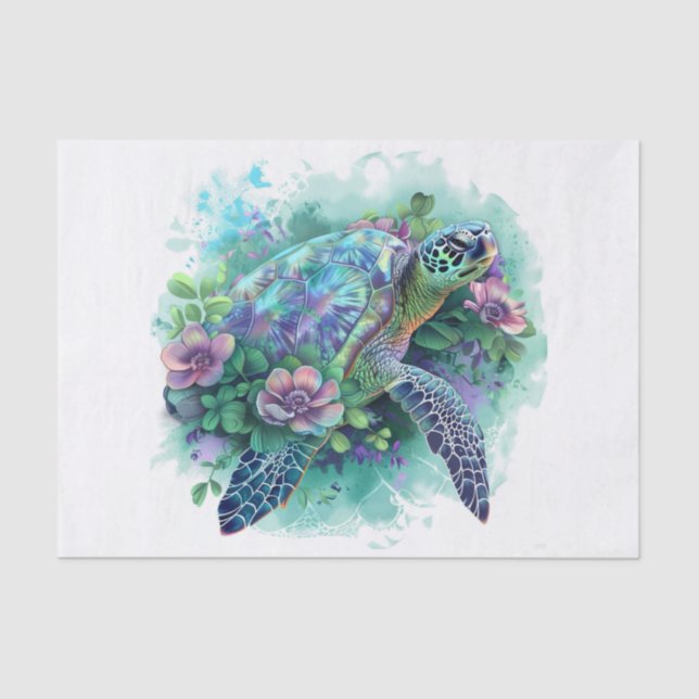 Papier Mousseline Tortue marine5 (Recto)