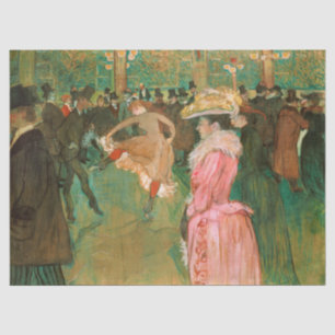Papier Mousseline Toulouse-Lautrec - Au Rouge, La Danse