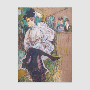 Papier Mousseline Toulouse-Lautrec - Jane Avril Dancing
