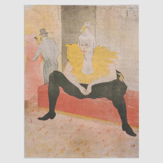 Papier Mousseline Toulouse-Lautrec - Mademoiselle Cha-u-kao Siège (Créateur téléchargé)