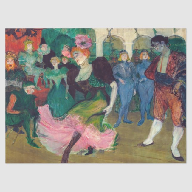Papier Mousseline Toulouse-Lautrec - Marcelle Lender, Danse Bolero (Recto)
