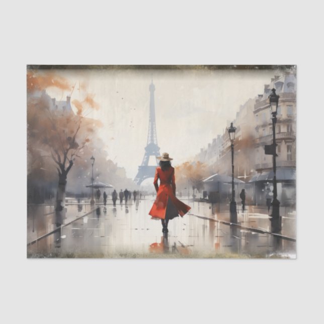 Papier Mousseline Tour Eiffel Paris France (Recto)