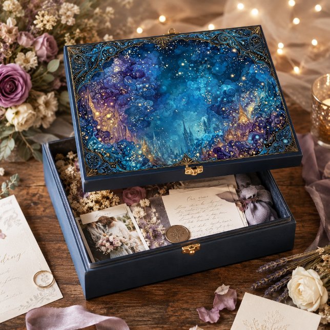 Papier Mousseline Tourbillon Céleste de Nébuleuse Dorée Lumineuse (Créateur téléchargé)