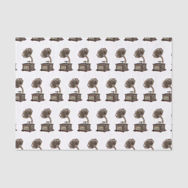 Papier Mousseline Tourne-disque dessin animé (Recto)