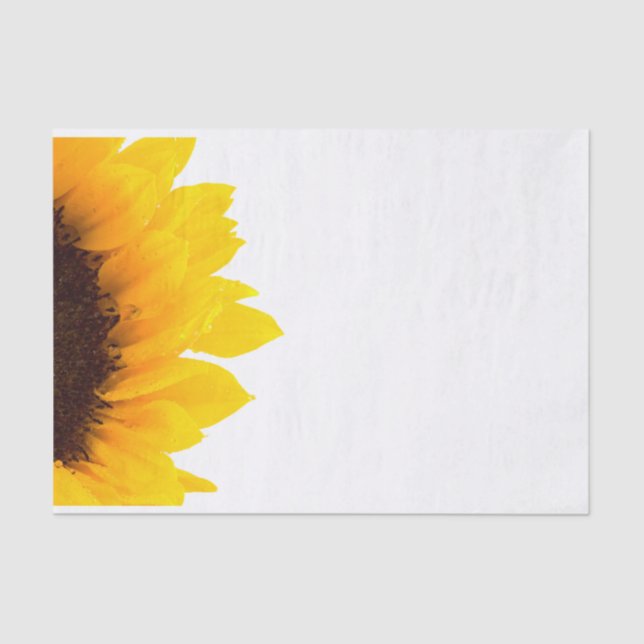 Papier Mousseline Tournesol jaune et Brown blanc (Recto)