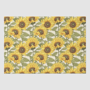Papier Mousseline Tournesol jaune vif