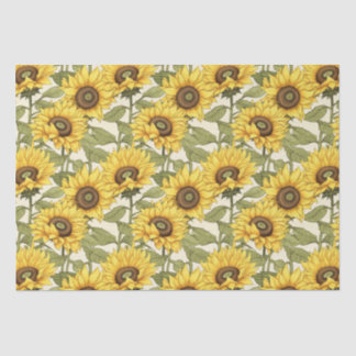 Papier Mousseline Tournesol jaune vif