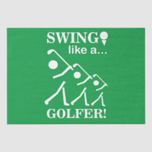Papier Mousseline Tournez Comme Un Golf De Golfeur