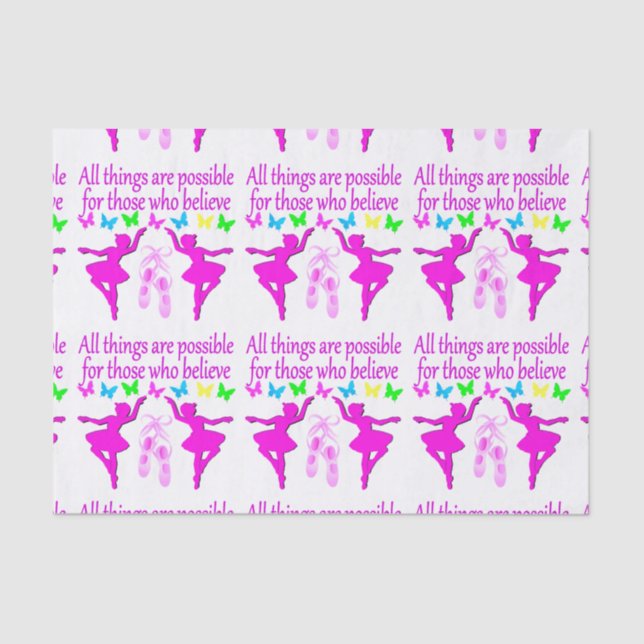 PAPIER MOUSSELINE TOUT EST POSSIBLE DANCER DREAM (Recto)