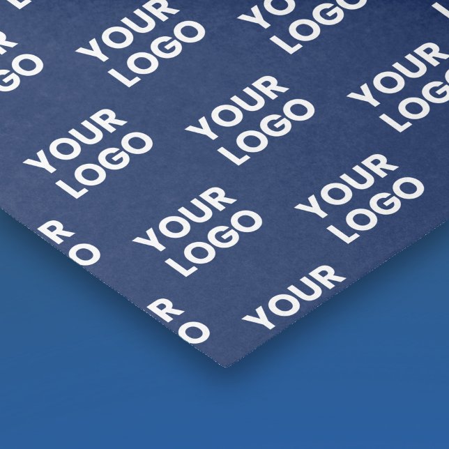 Papier Mousseline Toute image ou logo commercial modifiable Dark Nav (Créateur téléchargé)