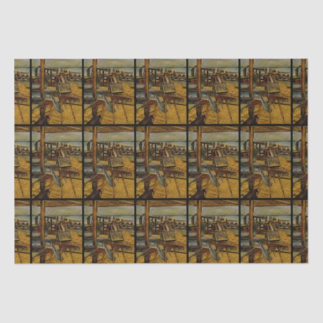 Papier Mousseline Toutes les grandes peintures commencent par une br (Recto)