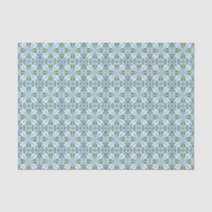 Papier Mousseline Toutes les occasions Scandinave Bleu Olive Vert Fl