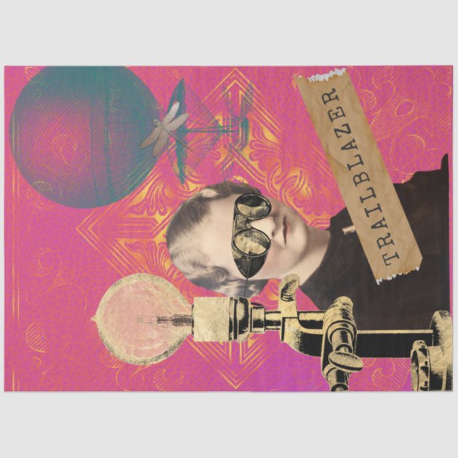 Papier Mousseline Trailblazer Steampunk Pop Art (Recto)