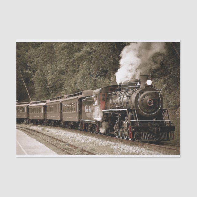 Papier Mousseline Train (Recto)