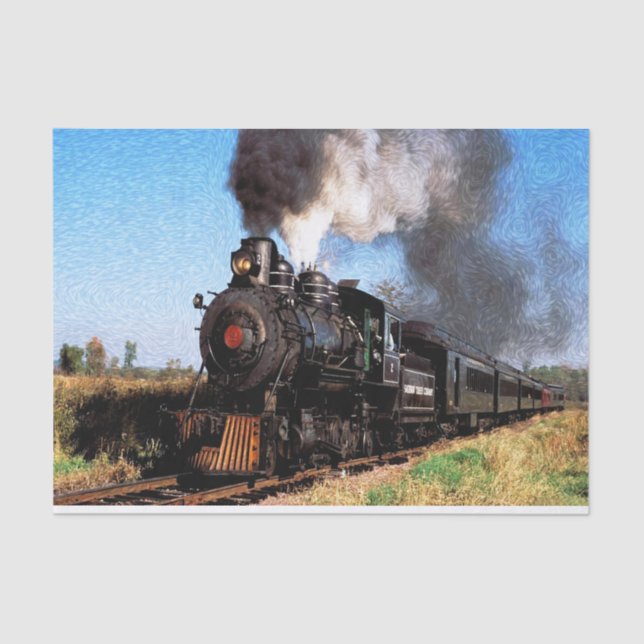 Papier Mousseline Train 2 (Recto)