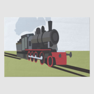 Papier Mousseline Train à vapeur