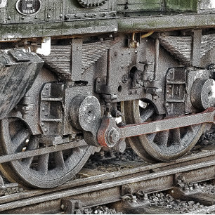 PAPIER MOUSSELINE TRAIN À VAPEUR
