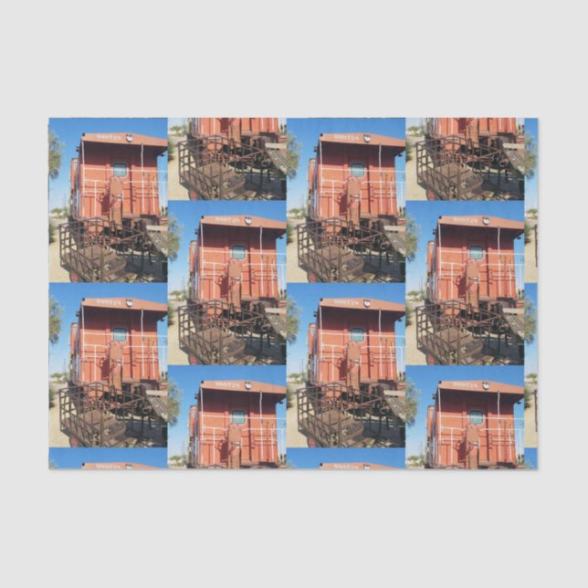 Papier Mousseline Train Caboose (Recto)