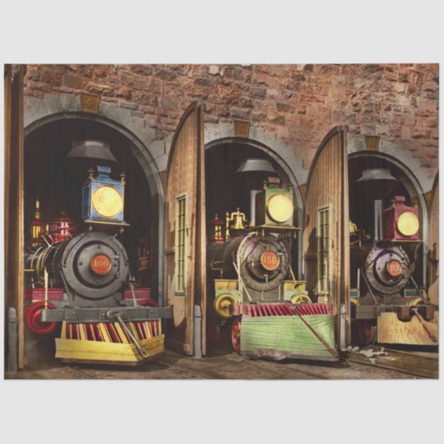 Papier Mousseline Train - Technologie de capture de vaches 1869 (Recto)