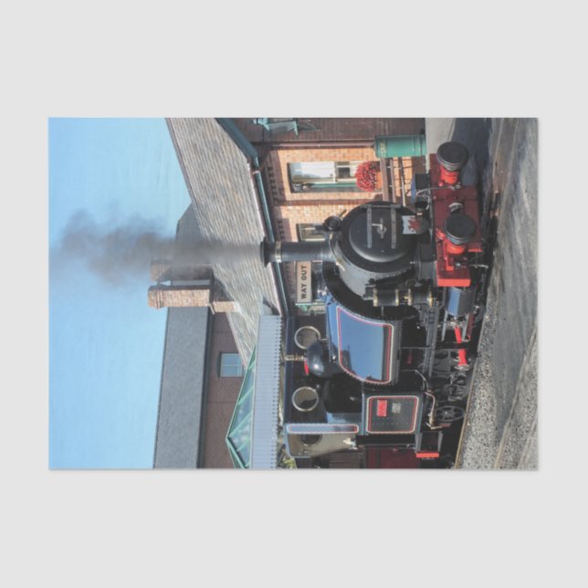 PAPIER MOUSSELINE TRAINS À VAPEUR (Recto)