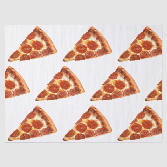 Papier Mousseline Tranche de pizza pepperoni classique de SlipperyJo (Recto)