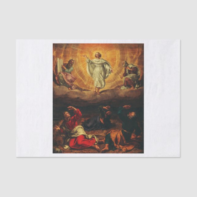 Papier Mousseline Transfiguration de Jésus-Christ (Recto)