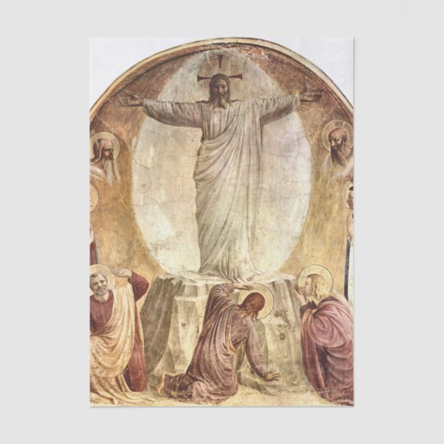 Papier Mousseline Transfiguration du Christ par Fra Angelico (Recto)