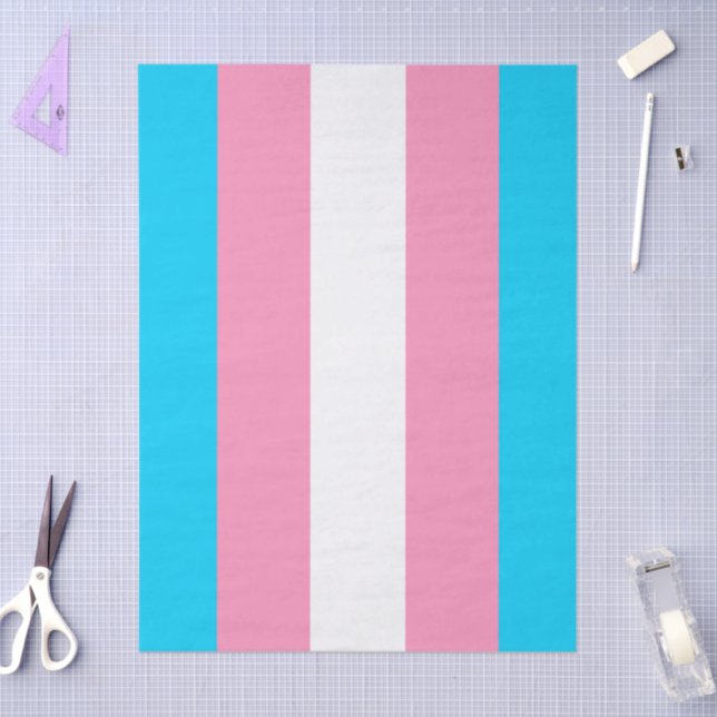 Papier Mousseline  Transgender Stripes Flag Birthday (Artisanat)