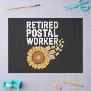 Papier Mousseline Travailleur postal retraité