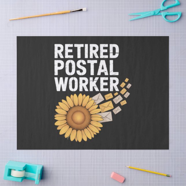 Papier Mousseline Travailleur postal retraité (Artisanat)