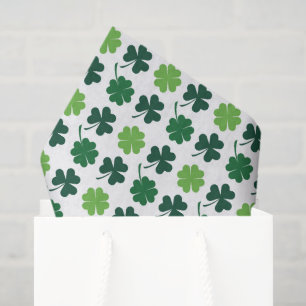 Papier Mousseline trèfle de la Saint-Patrick trèfle à quatre feuille