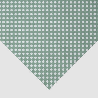 Papier Mousseline Trèfle Micro Point (Vert Clair Sur Vert)