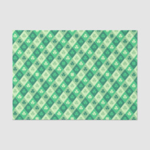 Papier Mousseline Trèfle vert chanceux de shamrock du jour de