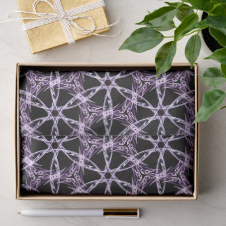Papier Mousseline Treillis Lavande Mystique