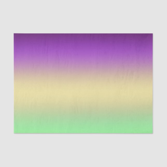 Papier Mousseline Trendy foncé violet clair jaune dégradé vert (Recto)