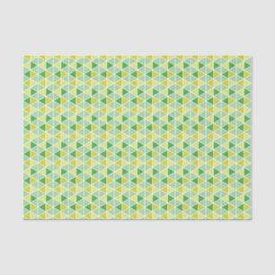 Papier Mousseline Triangle jaune moderne Motif géométrique