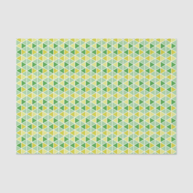 Papier Mousseline Triangle jaune moderne Motif géométrique (Recto)