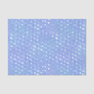 Papier Mousseline Triangles Géométriques Tendance Bleu Violet pour F